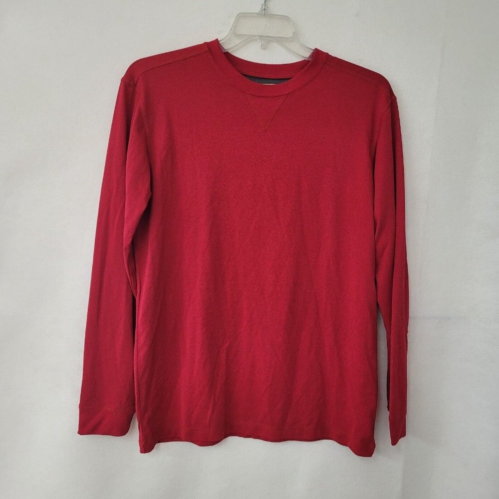CE Schmidt‎ Workwear Shirt Men M Long Sleeve Crewneck Lightwght Elbow Patch